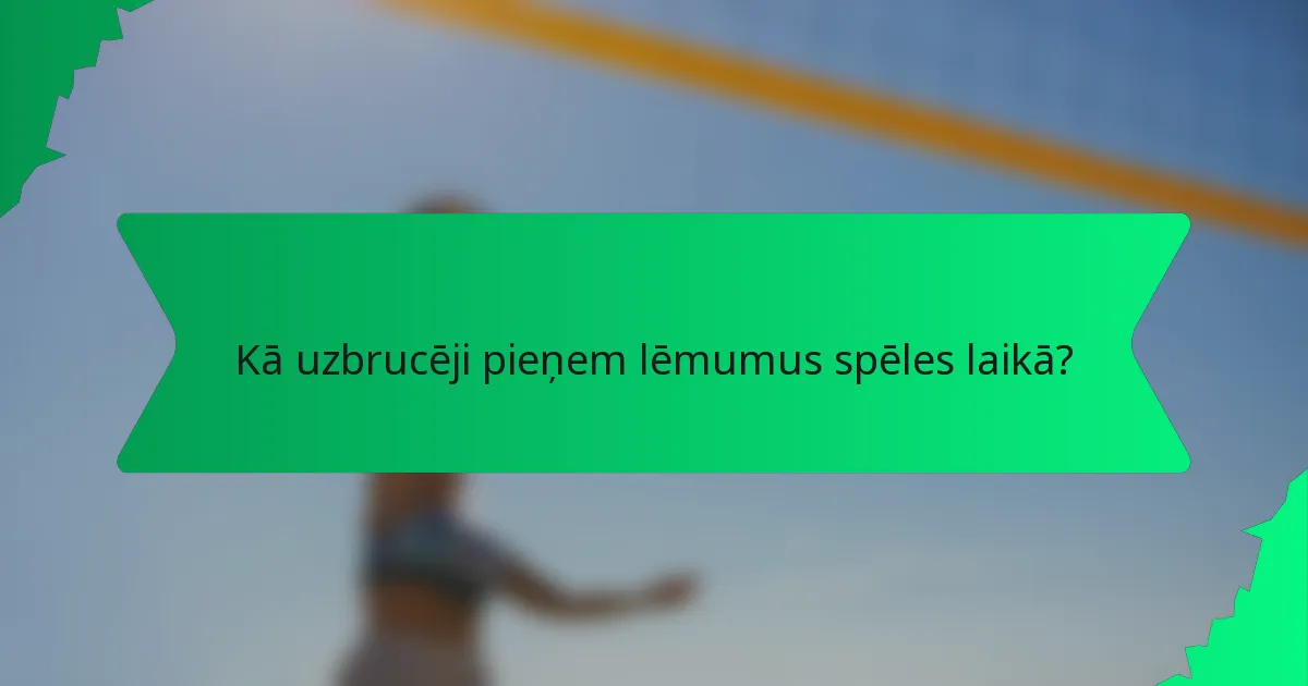 Kā uzbrucēji pieņem lēmumus spēles laikā?